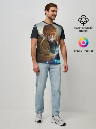 Мужская базовая футболка / КЛИНОК РАССЕКАЮЩИЙ ДЕМОНОВ