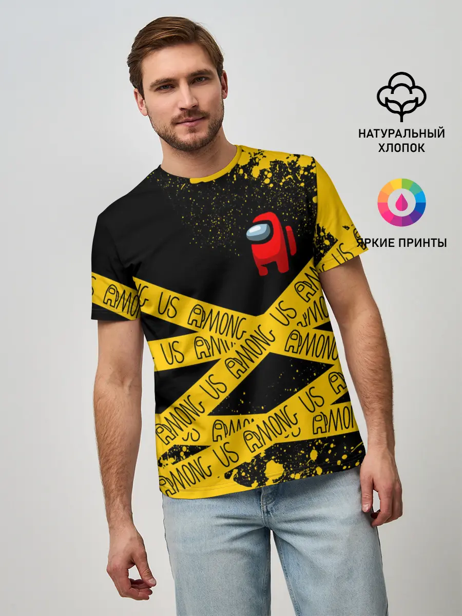 Мужская базовая футболка / AMONG US / Амонг Ас
