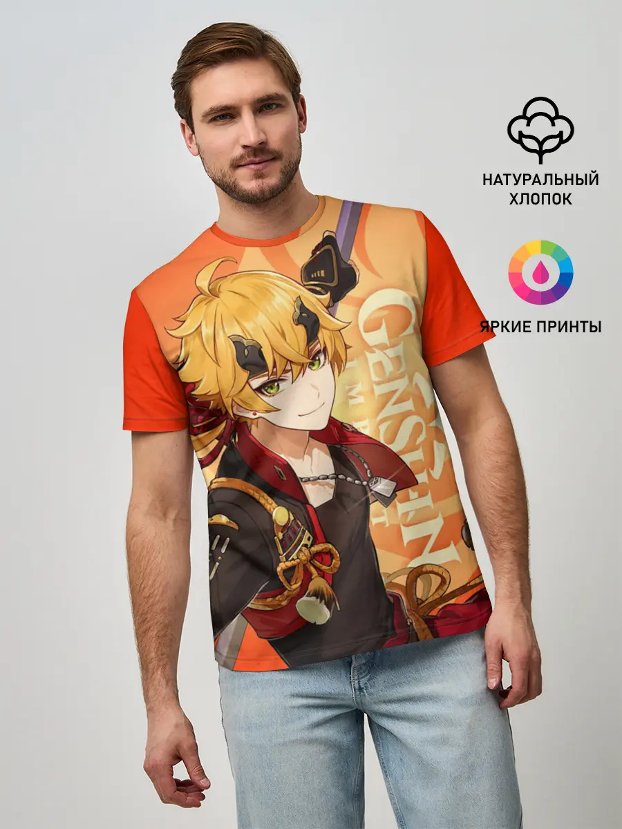Мужская базовая футболка / Genshin Impact, Тома