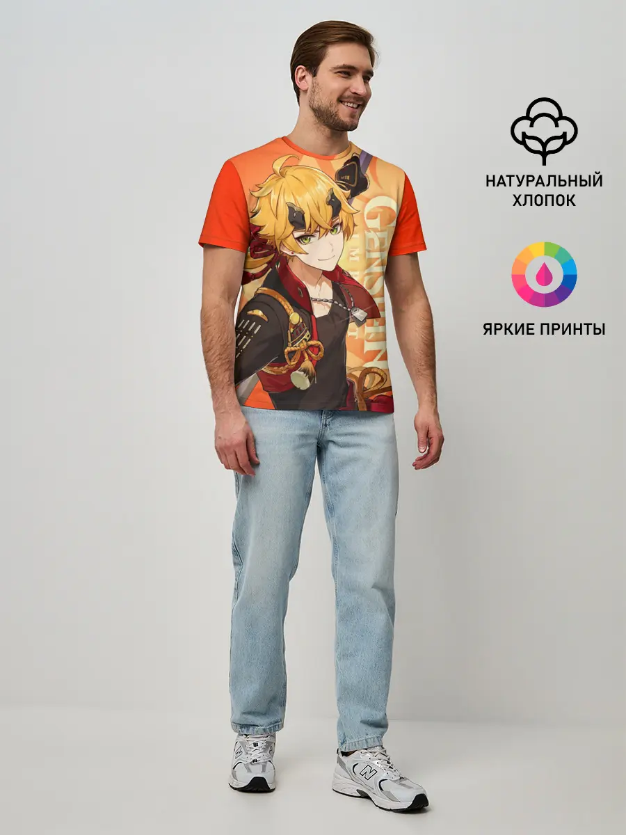 Мужская базовая футболка / Genshin Impact, Тома