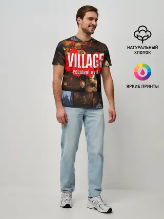 Мужская базовая футболка / RESIDENT EVIL 8 VILLAGE