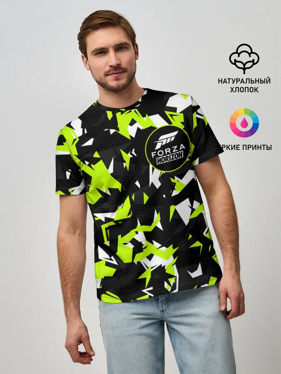Мужская базовая футболка / FORZA HORIZON | ФОРЗА ХОРАЙЗЕН