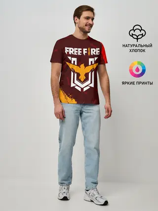 Мужская базовая футболка / FREE FIRE / ФРИ ФАЕР