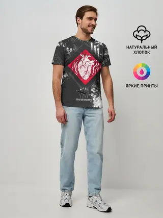 Мужская базовая футболка / DBD - beating heart