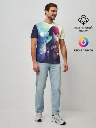 Мужская базовая футболка / Осаму Дазай