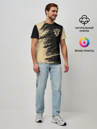 Мужская базовая футболка / Black clover bull.