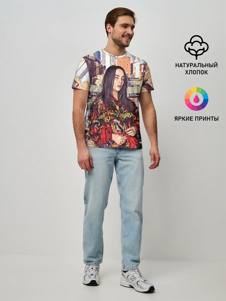 Мужская базовая футболка / Billie Eilish