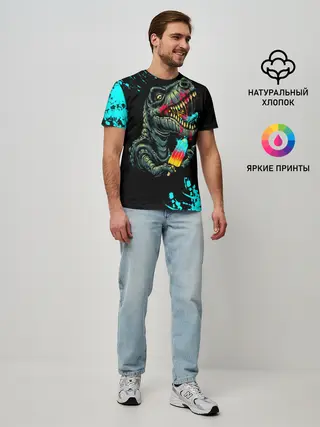 Мужская базовая футболка / Godzilla