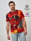 Мужская базовая футболка / The devil is on fire