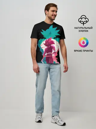 Мужская базовая футболка / Goku boys