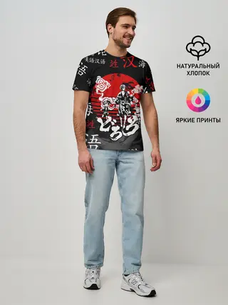 Мужская базовая футболка / ДОРОРО / DORORO / АНИМЕ