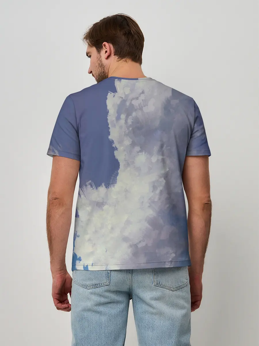 Мужская базовая футболка / Летящая девушка