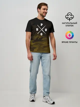 Мужская базовая футболка / PUBG