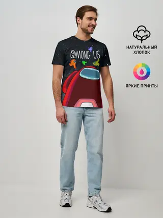 Мужская базовая футболка / AMONG US