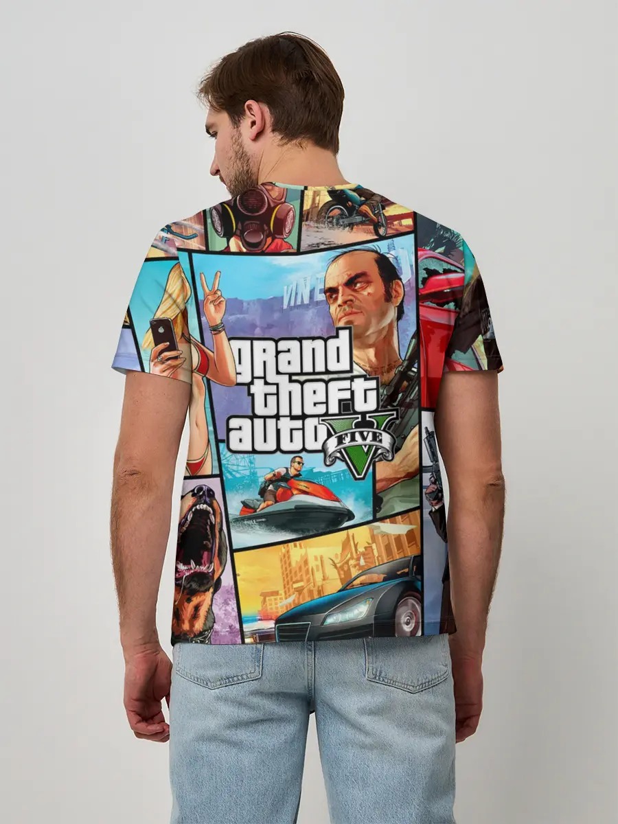 Мужская базовая футболка / GTA