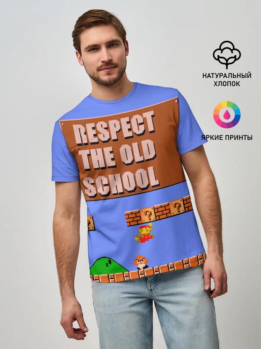 Мужская базовая футболка / Марио