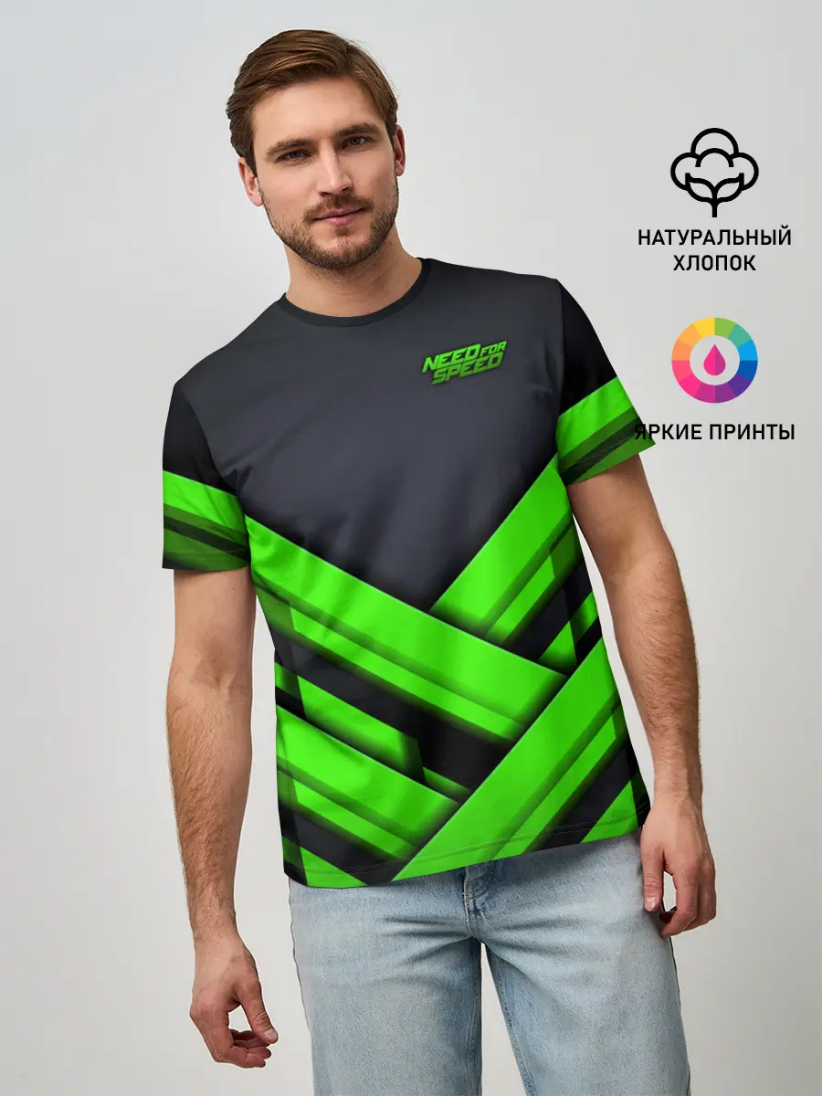 Мужская базовая футболка / Need for Speed