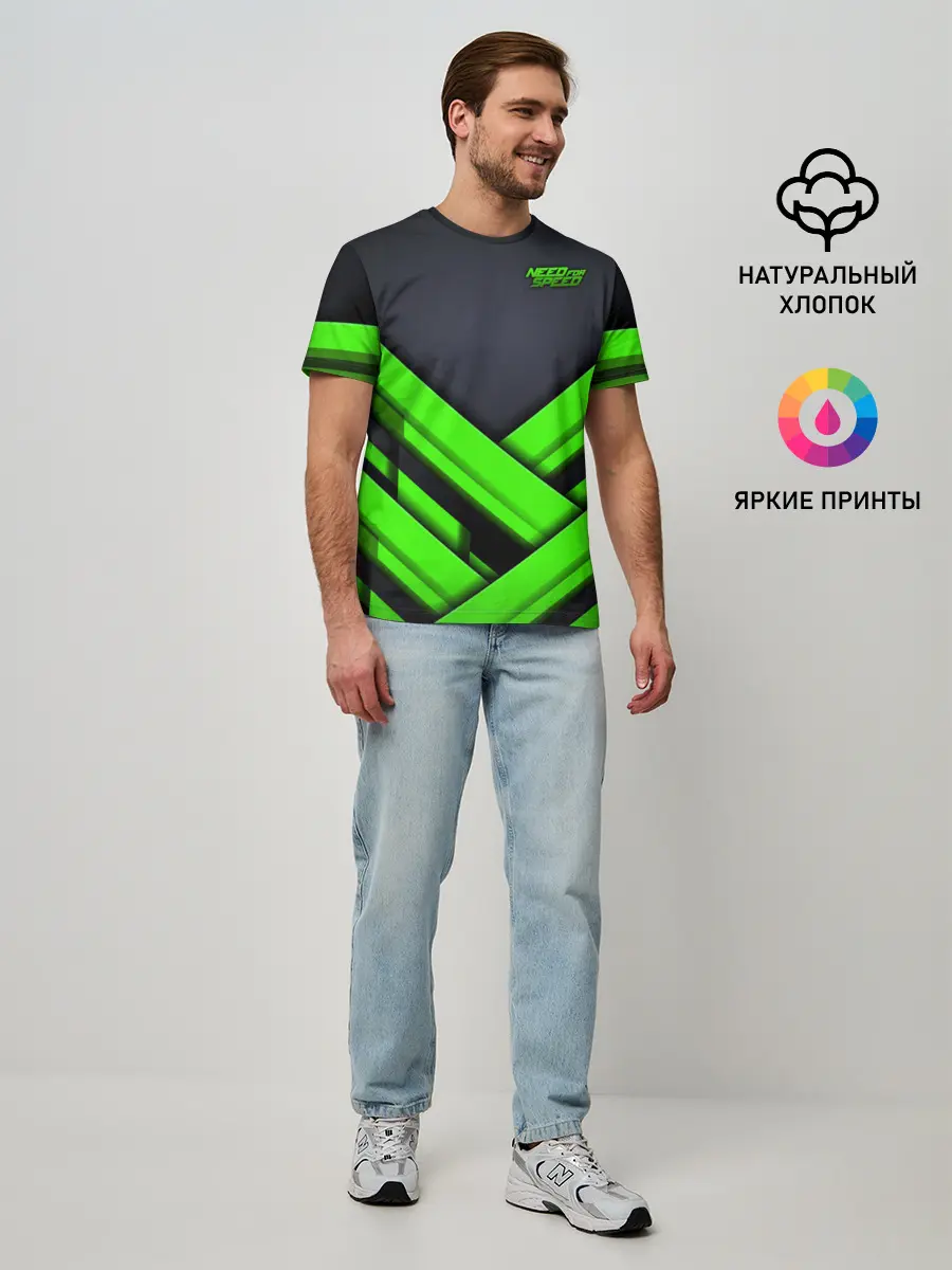 Мужская базовая футболка / Need for Speed