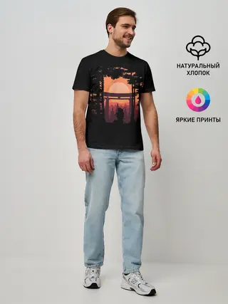 Мужская базовая футболка / Ниндзя в одиночестве