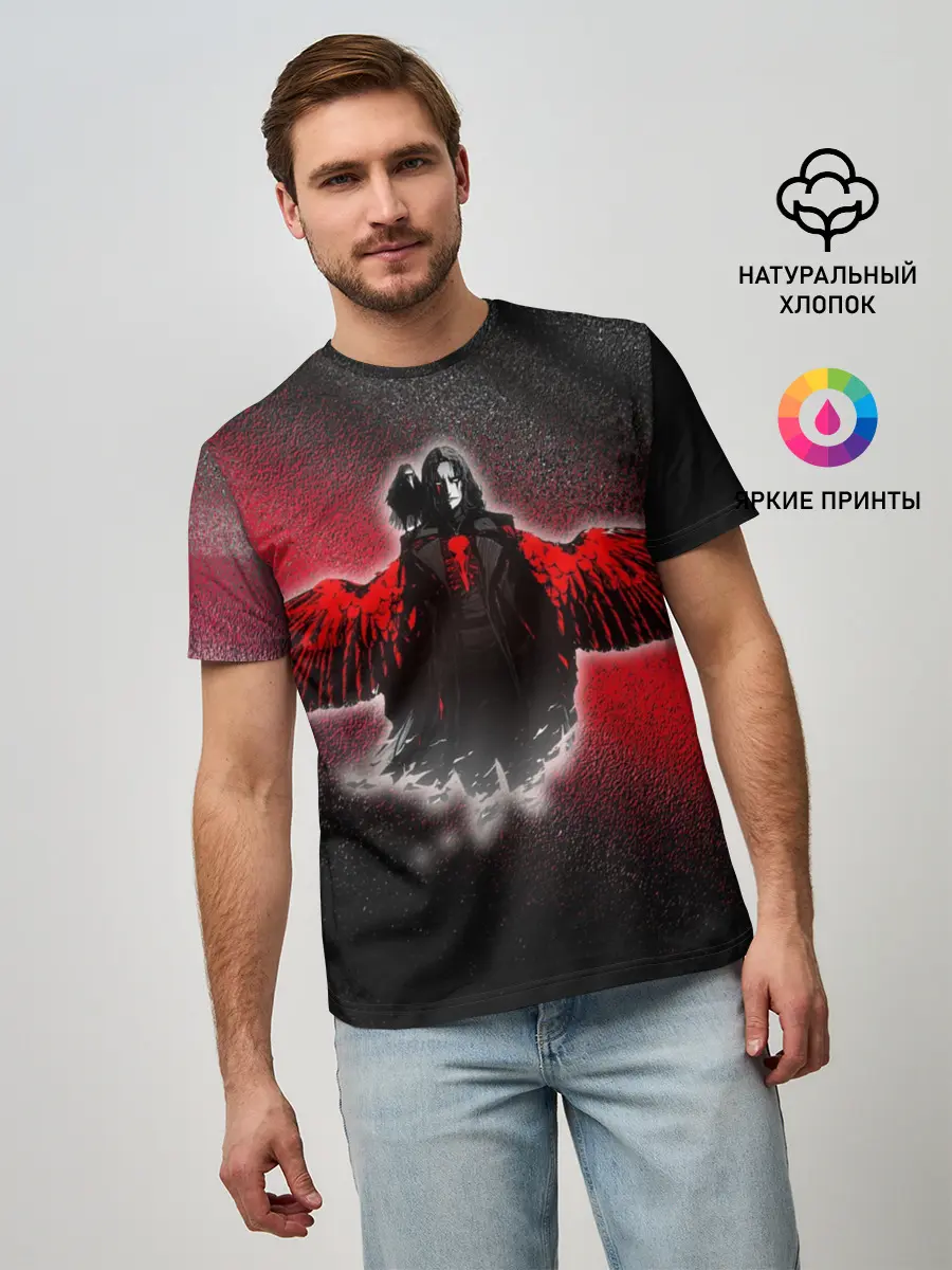 Мужская базовая футболка / Ворон
