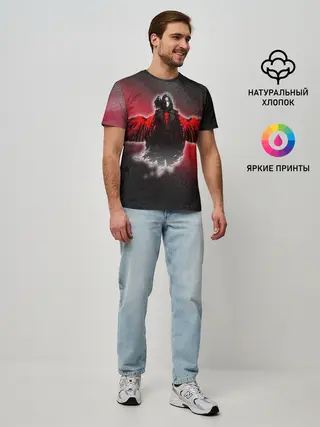 Мужская базовая футболка / Ворон