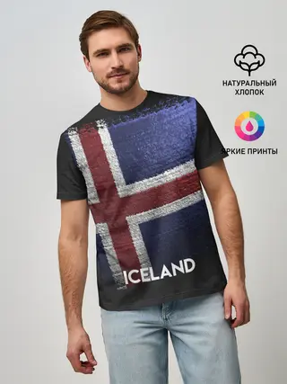 Мужская базовая футболка / Iceland
