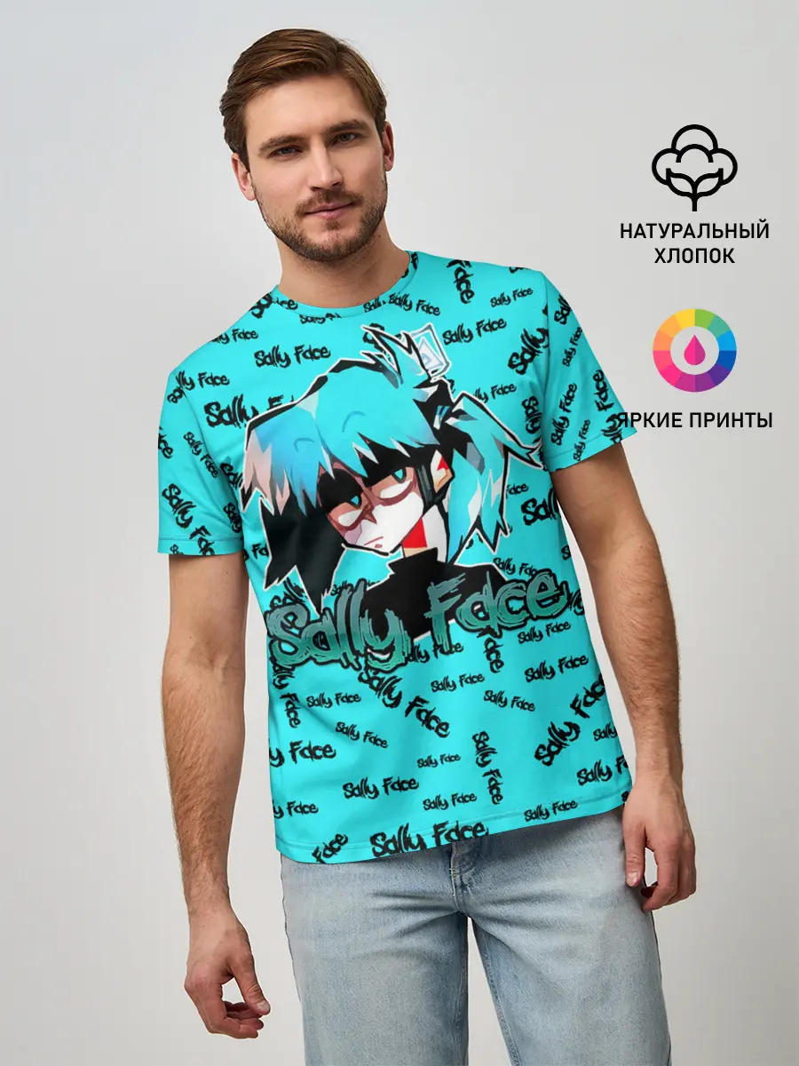 Мужская базовая футболка / Sally Face