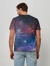 Мужская базовая футболка / Glitch space