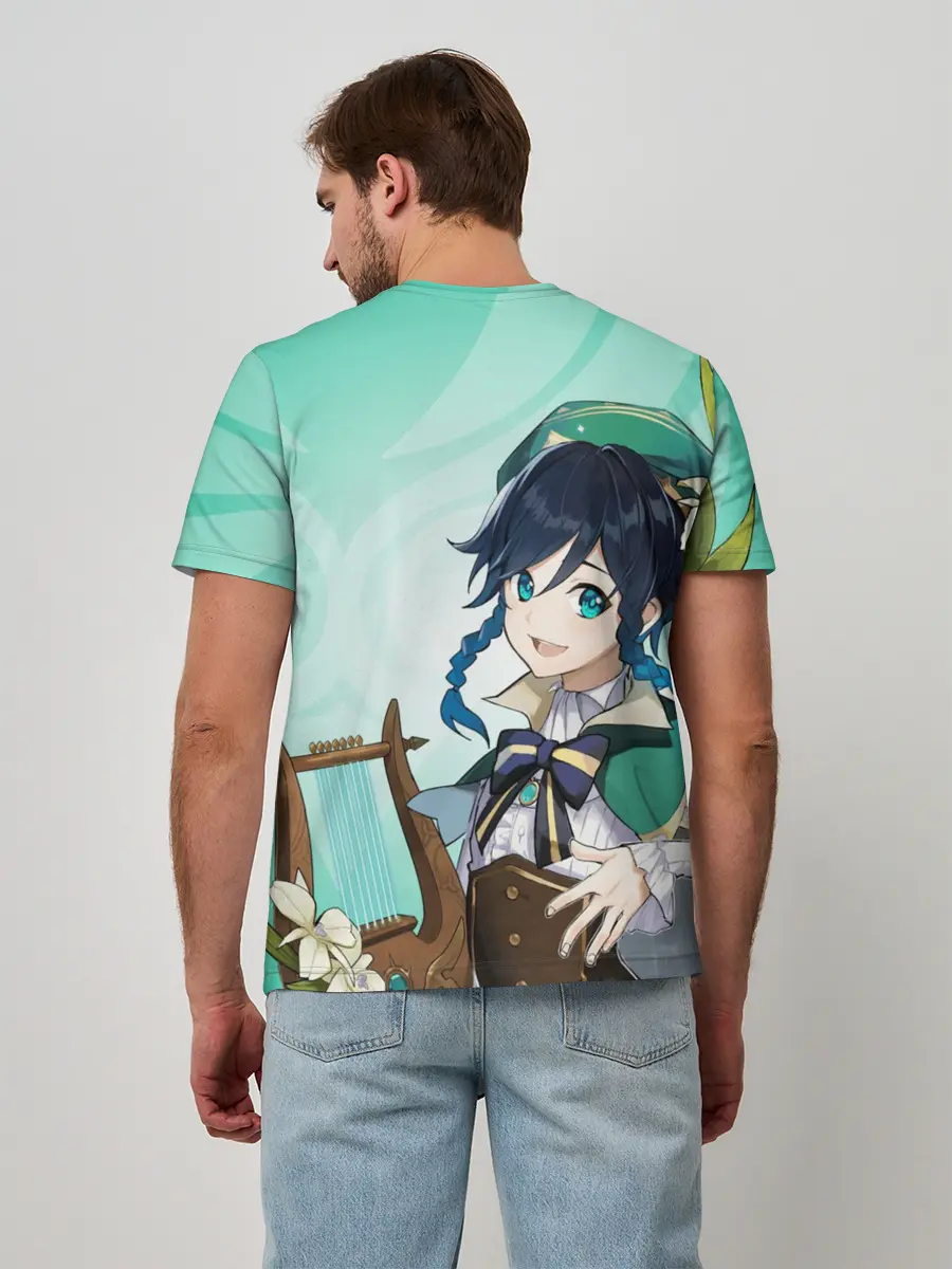 Мужская базовая футболка / GENSHIN IMPACT, ВЕНТИ