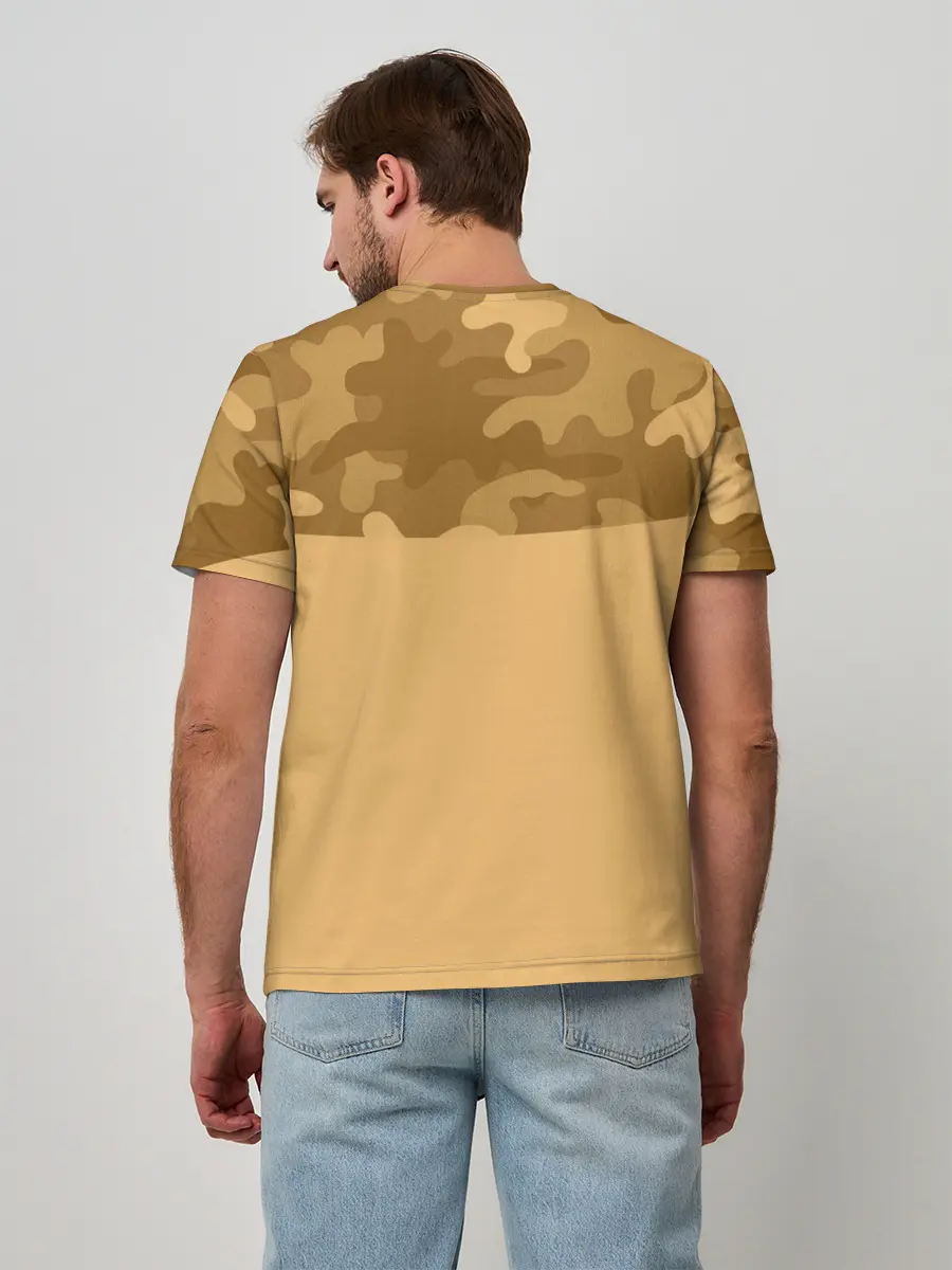 Мужская базовая футболка / Песочный