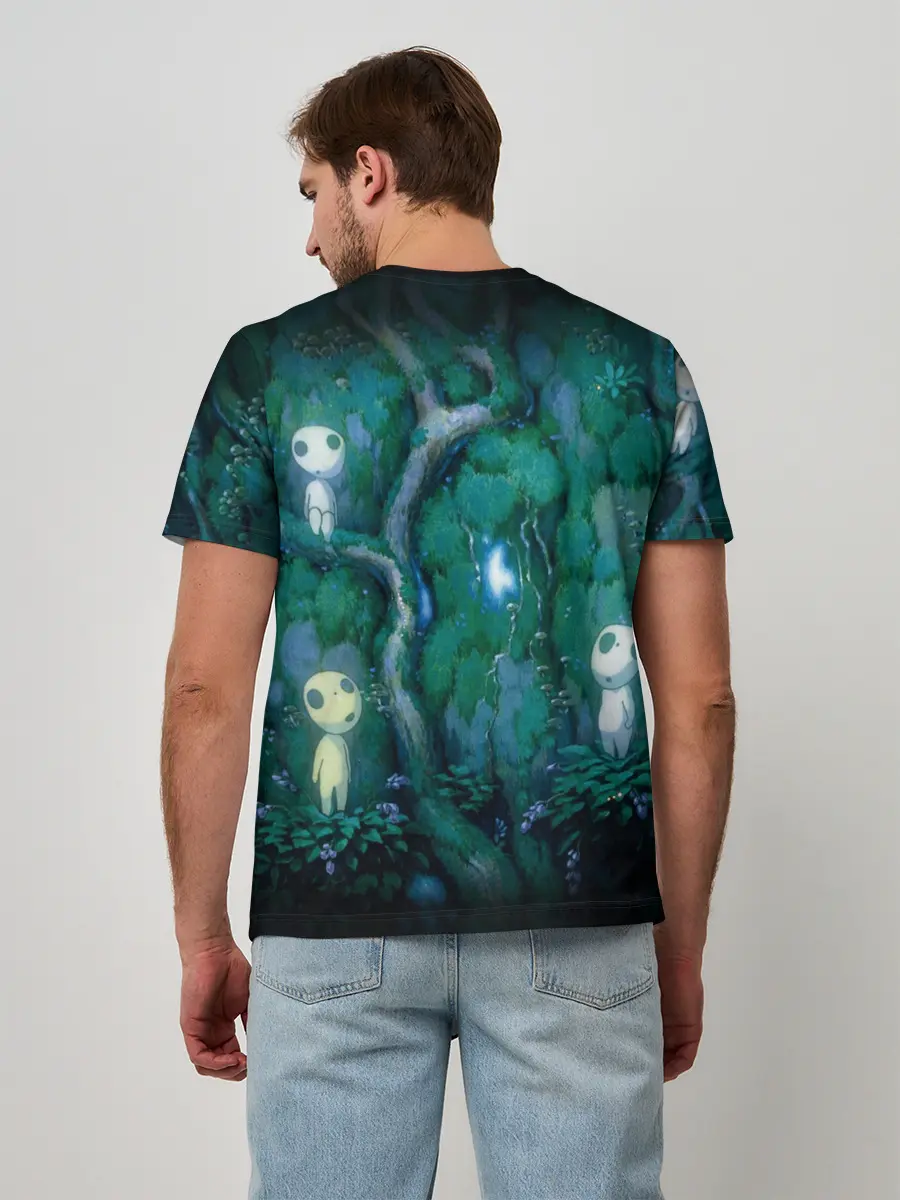 Мужская базовая футболка / принцесса Мононоке_5