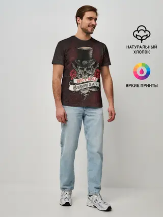 Мужская базовая футболка / ГЭР Череп