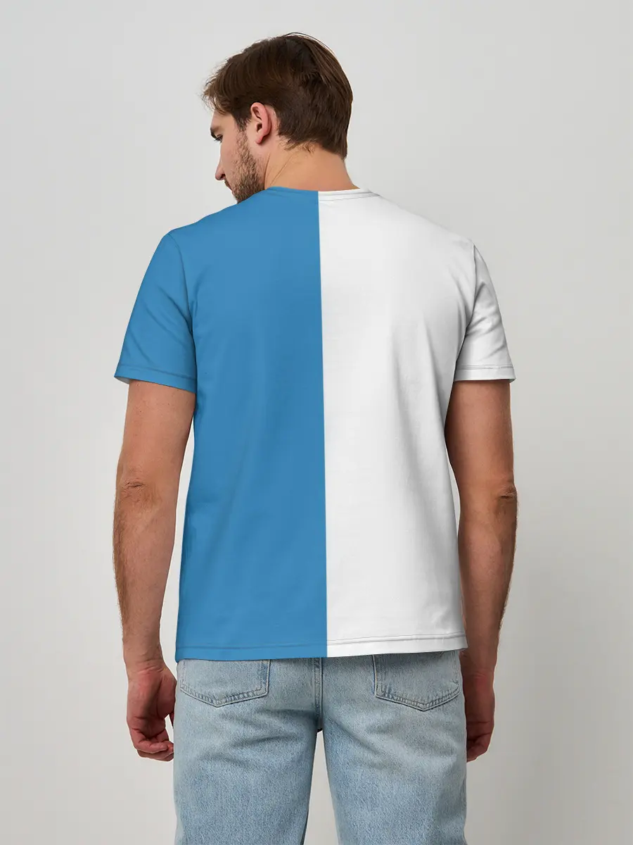 Мужская базовая футболка / Крутые Санта и Олень