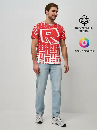 Мужская базовая футболка / Roblox