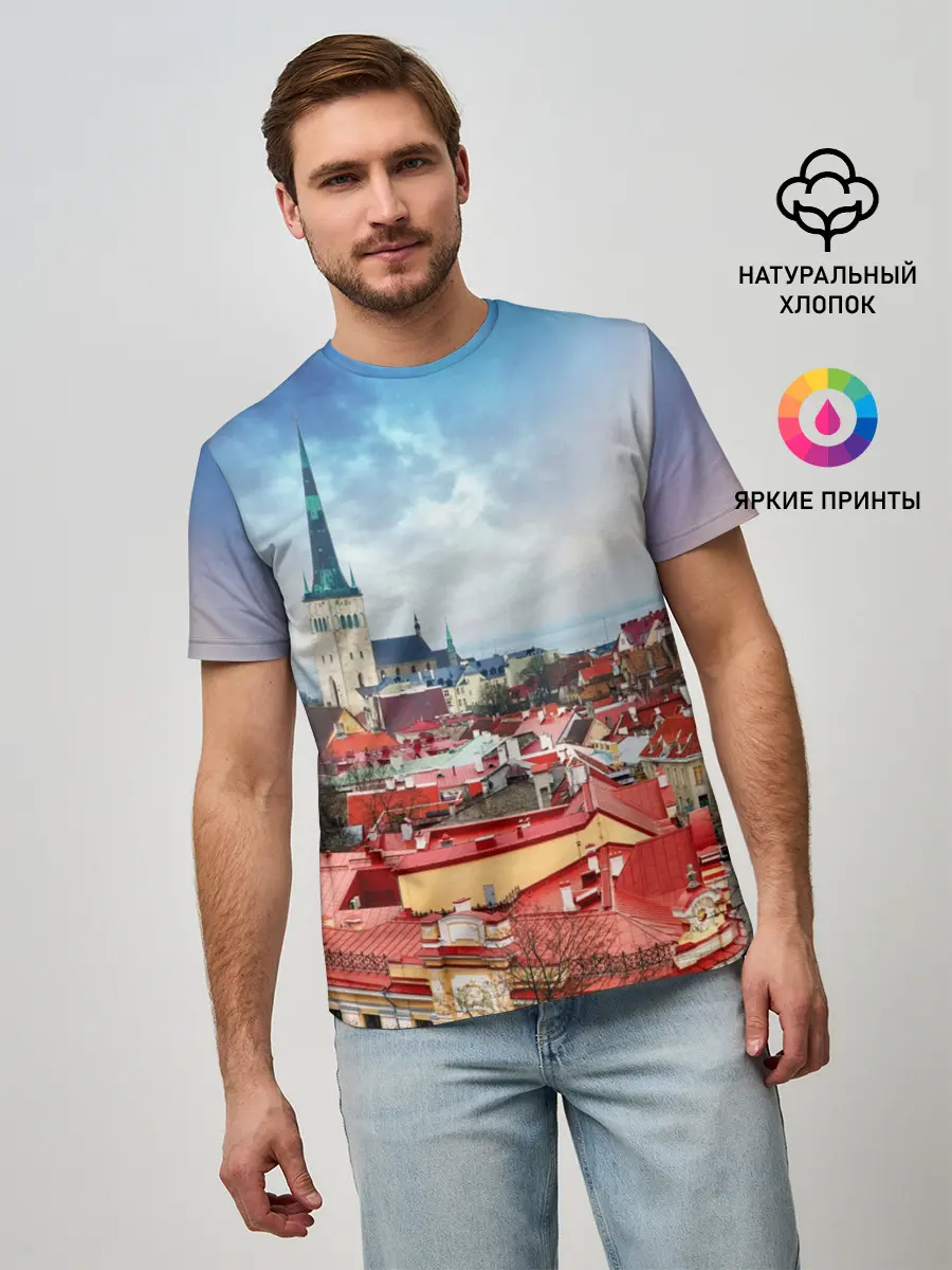 Мужская базовая футболка / Таллин