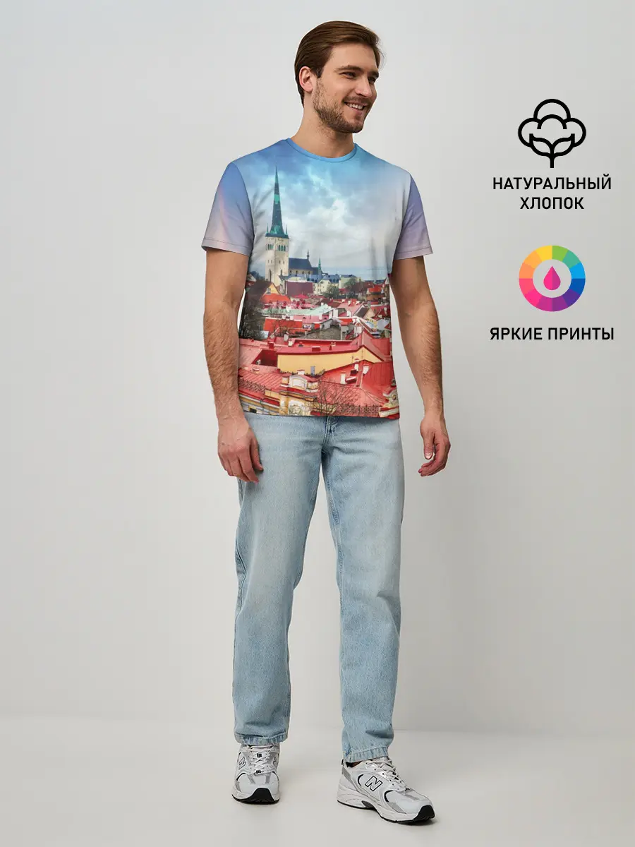 Мужская базовая футболка / Таллин