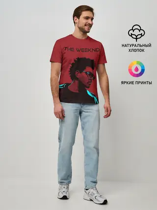 Мужская базовая футболка / the weeknd