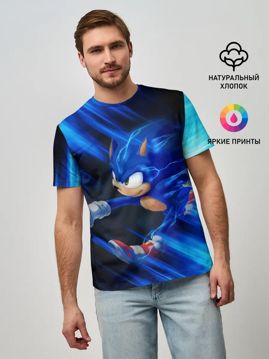 Мужская базовая футболка / SONIC | СОНИК