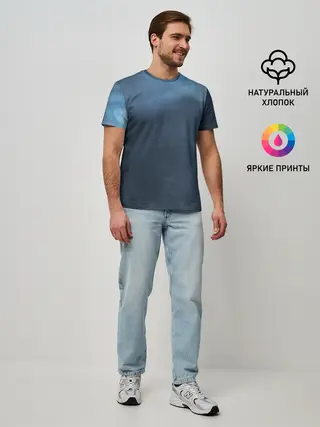 Мужская базовая футболка / Дымчатый