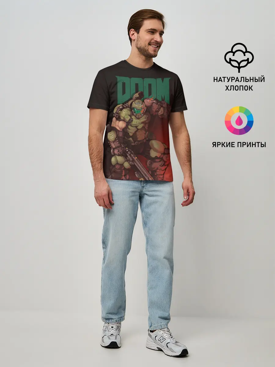 Мужская базовая футболка / Doom