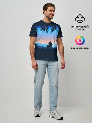 Мужская базовая футболка / WOLF