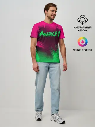 Мужская базовая футболка / CS GO | NEON REVOLUTION v2