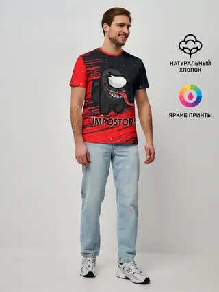 Мужская базовая футболка / AMONG US