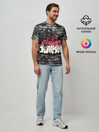 Мужская базовая футболка / Friday Night Funkin A.G.O.T.I.