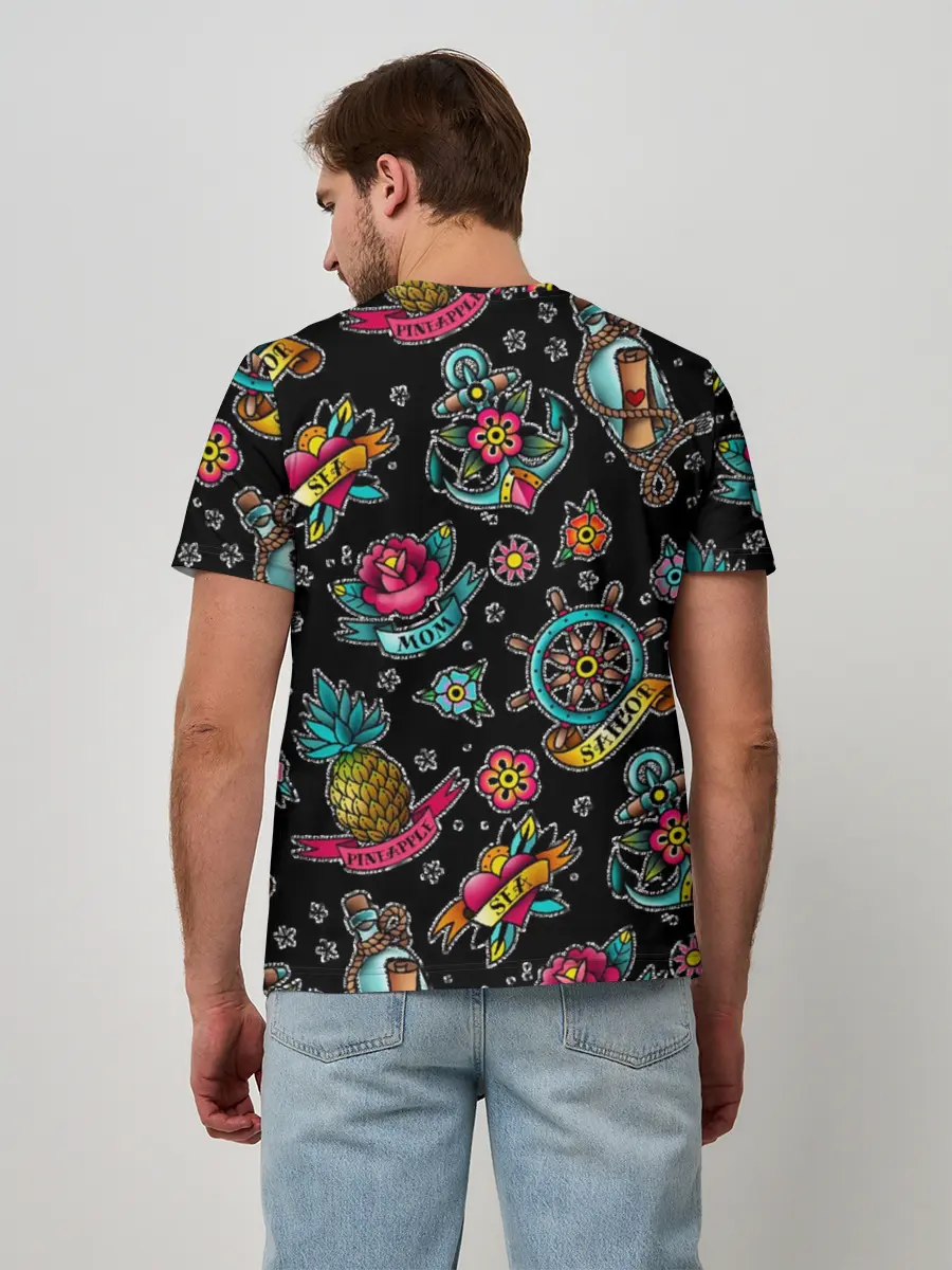 Мужская базовая футболка / Old school Sailor