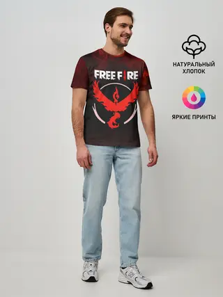 Мужская базовая футболка / FREEFIRE | ФЕНИКС