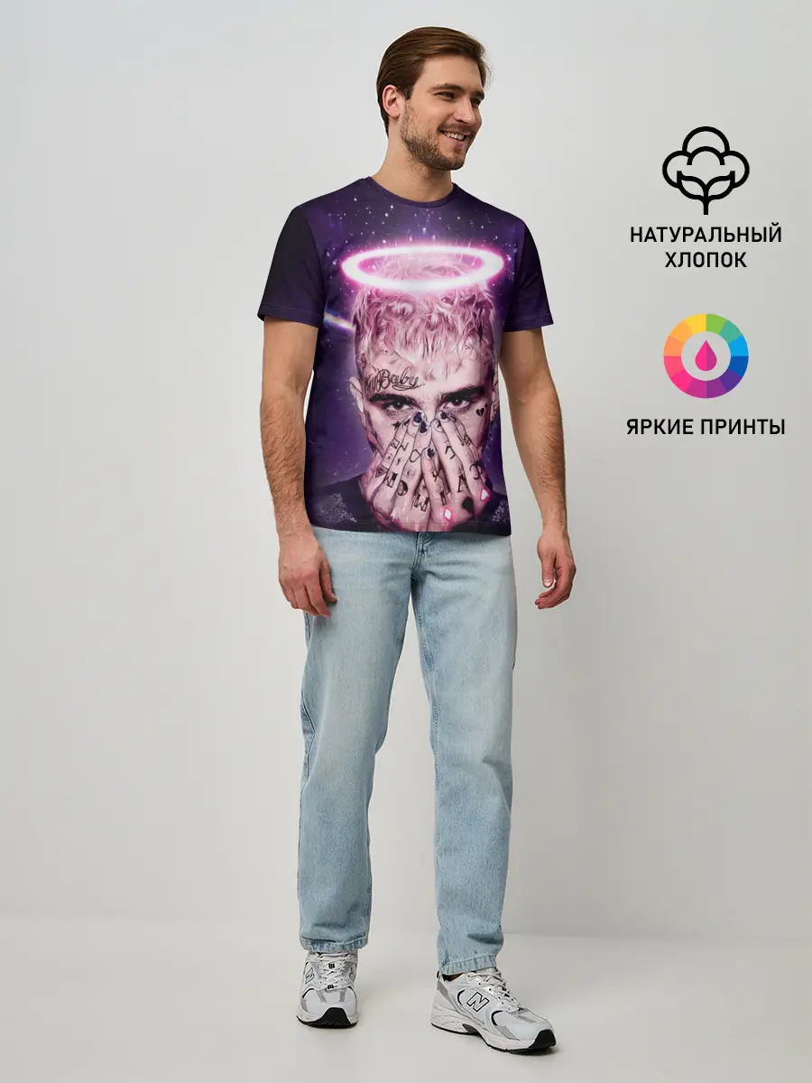 Мужская базовая футболка / Lil Peep