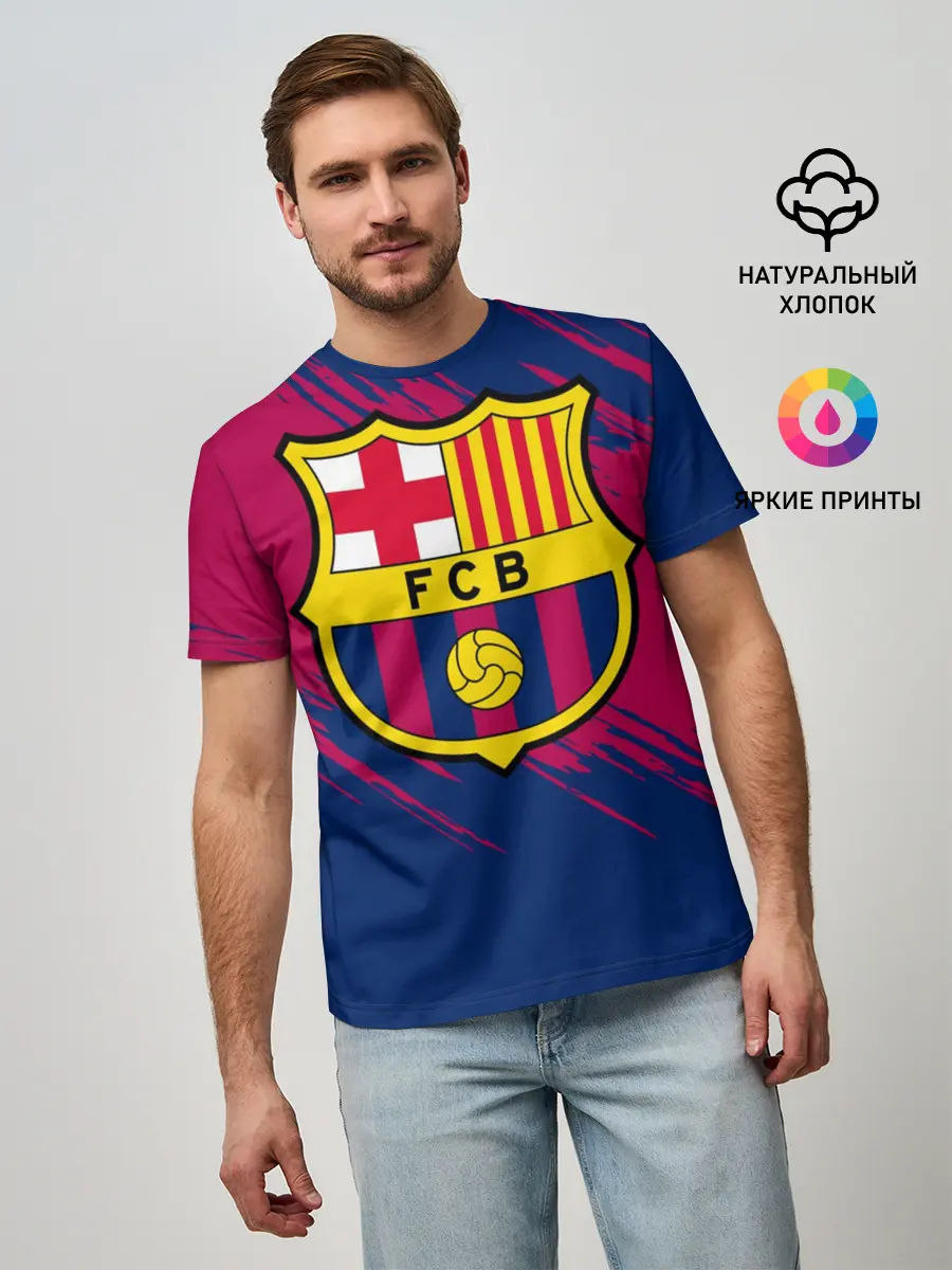 Мужская базовая футболка / Барселона
