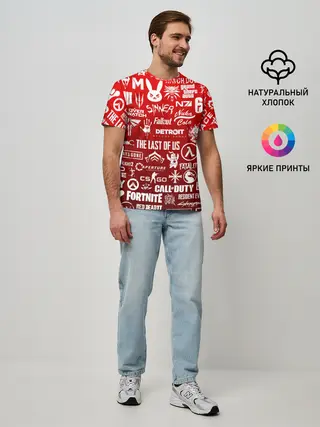 Мужская базовая футболка / ЛОГОТИПЫ ИГР