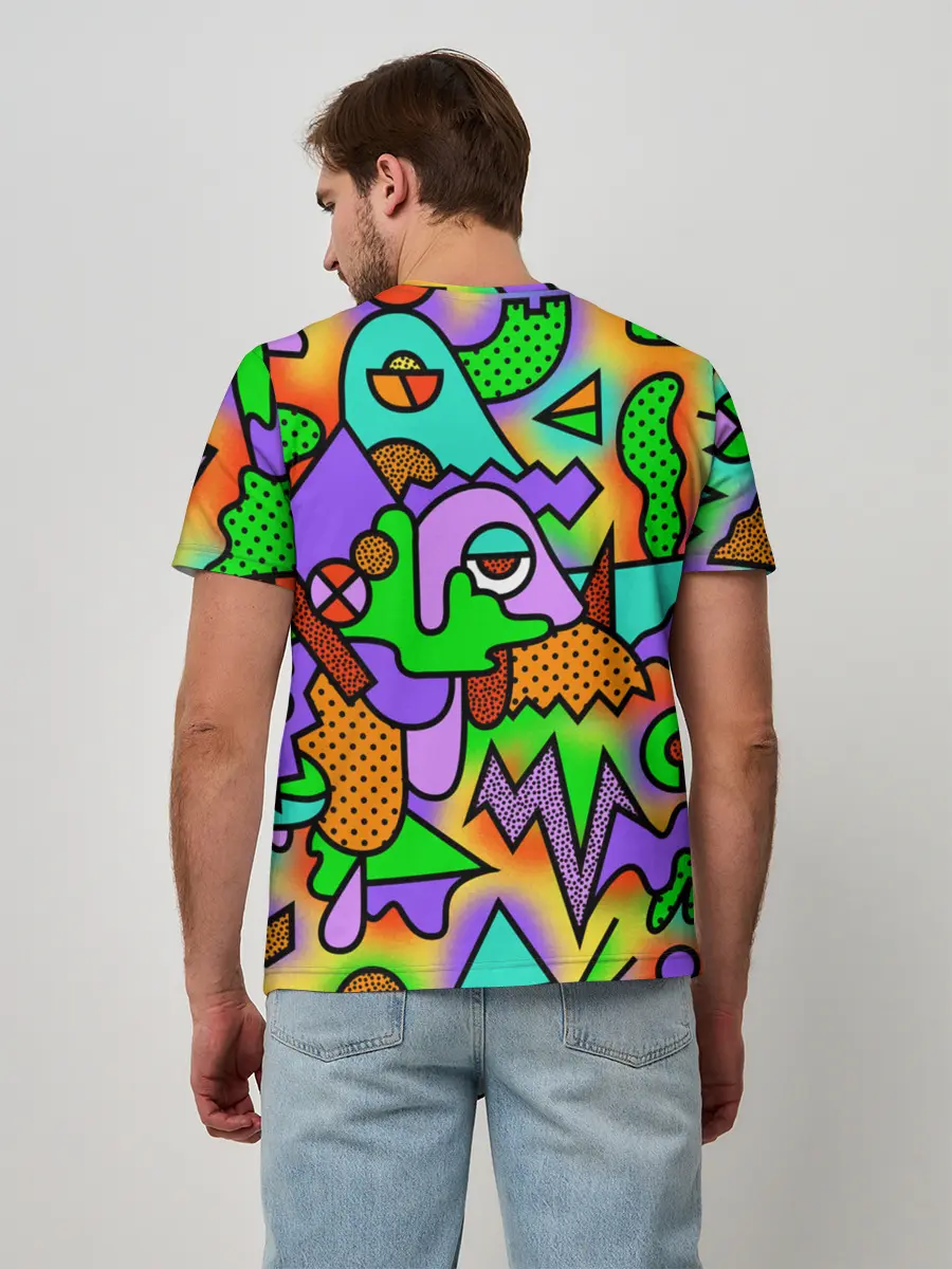 Мужская базовая футболка / PSY GEOMETRY